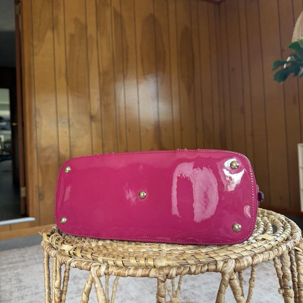 Gucci Microguccissima Pink Patent Leather Nice Dome Bag Pre-Loved Authentic - Picture 7 of 16